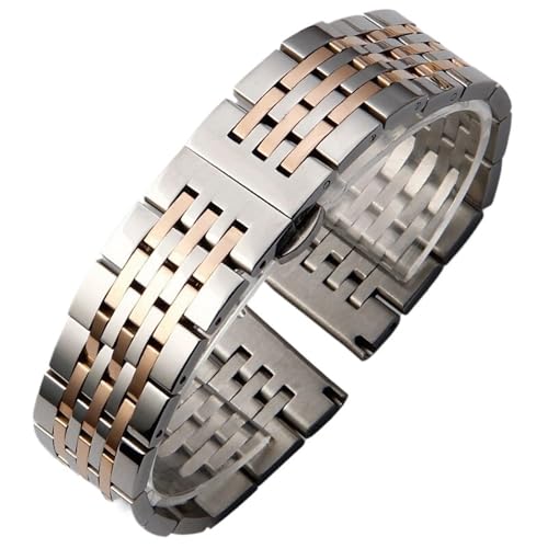 CWZZWS Gebogenes Ende Edelstahl Universal Watch Bands Herren- und Frauen -Uhren -Accessoires für Frauen und Watch Band von CWZZWS