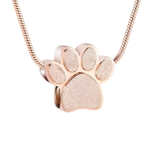 CWZZWS Girl Products Halskette für Frauen und Männer, 925 Sterling Silver Tierpfoten Paw Cat's Paw Dogs Paw Halskette Halskette Anhänger Fußabdrücke, Pfotenkette für Frauen, Reizgeschenke von CWZZWS