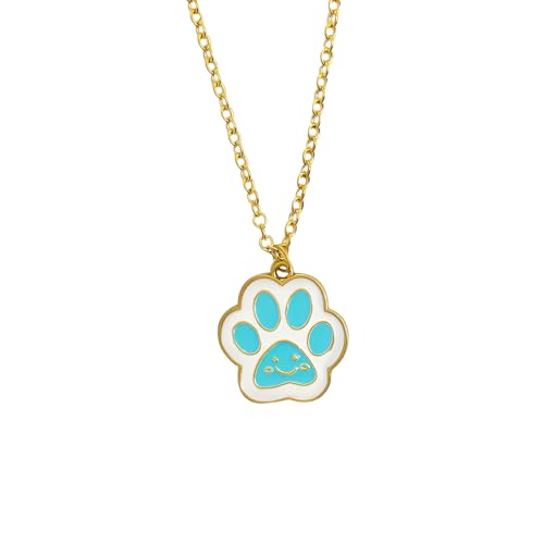 CWZZWS Girl Products Halskette für Frauen und Männer, 925 Sterling Silver Tierpfoten Paw Cat's Paw Dogs Paw Halskette Halskette Anhänger Fußabdrücke, Pfotenkette für Frauen, Reizgeschenke von CWZZWS