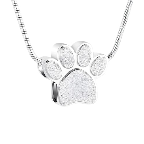 CWZZWS Girl Products Halskette für Frauen und Männer, 925 Sterling Silver Tierpfoten Paw Cat's Paw Dogs Paw Halskette Halskette Anhänger Fußabdrücke, Pfotenkette für Frauen, Reizgeschenke CWZZWS Girl Products Halskette für Frauen und Männer, 925 Sterling Silver Tierpfoten Paw Cat's Paw Dogs Paw Halskette Halskette Anhänger Fußabdrücke, Pfotenkette für Frauen, Reizgeschenke von CWZZWS