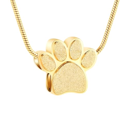 CWZZWS Girl Products Halskette für Frauen und Männer, 925 Sterling Silver Tierpfoten Paw Cat's Paw Dogs Paw Halskette Halskette Anhänger Fußabdrücke, Pfotenkette für Frauen, Reizgeschenke von CWZZWS