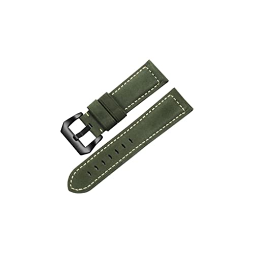 CWZZWS Handgefertigter DIY Uhren -Band -Vintage -Leder -Uhrband 20mm 22 mm 24 mm 26mm Uhrenband Frauen Watch Armband (D, 24 mm) von CWZZWS