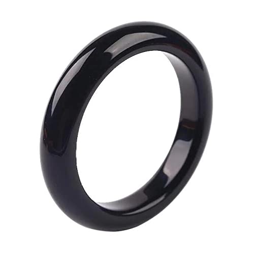 CWZZWS Ladies Jade Armreif, Natural Jade Armreifen Armband, Vintage Schwarzes Achat Chalcedon-Armband für Frauen, für Familie oder Freunde, mit Schmuckschachtel, 56-64 mm (60 mm) von CWZZWS