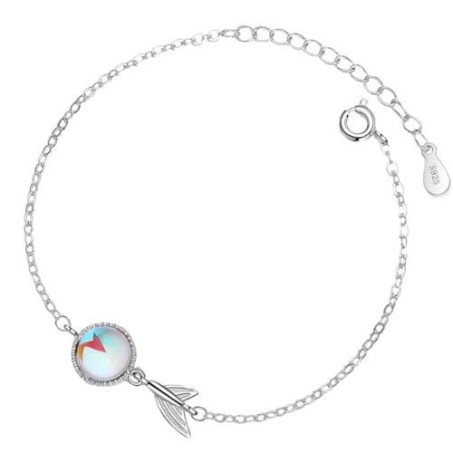 CWZZWS Mädchen Accessoires 1pc Chic Armband Gradient Moonstone Fishtail Armreif für Frauen täglich Kleidung für Partys Reisen Spezielle Halskette CWZZWS Mädchen Accessoires 1pc Chic Armband Gradient Moonstone Fishtail Armreif für Frauen täglich Kleidung für Partys Reisen Spezielle Halskette von CWZZWS