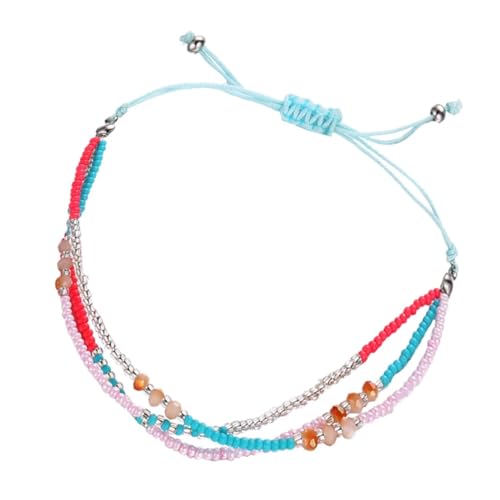 CWZZWS Mädchen Schmuck 1PCS Bunt gestrickte Perlen Quasten Armband Damen Mehrschicht Kochlet handgefertigtes Volkschmuck Langlebige Design für alltägliche Verschleiß- und Giftzubehör CWZZWS Mädchen Schmuck 1PCS Bunt gestrickte Perlen Quasten Armband Damen Mehrschicht Kochlet handgefertigtes Volkschmuck Langlebige Design für alltägliche Verschleiß- und Giftzubehör von CWZZWS