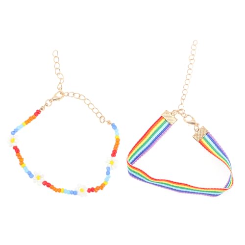CWZZWS Mädchen von Mädchen Juwelier PCs Regenbogenarmband Armband Paare einstellbarer Minimalist für monatliche Anlässe oder tägliche Modezubehör -Accessoires CWZZWS Mädchen von Mädchen Juwelier PCs Regenbogenarmband Armband Paare einstellbarer Minimalist für monatliche Anlässe oder tägliche Modezubehör -Accessoires von CWZZWS