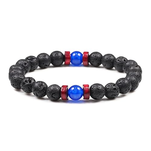 CWZZWS Männer Armband Naturstein Onyx Perlen Lava Diffusor Armbänder Männer Geschenk von CWZZWS
