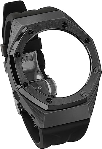 CWZZWS Premium Edelstahl Uhr Watch Case Mod Kit , für GA2100/2110 Ersatzkit , Herren Metal Case Fluororubber Band Watch Accessoires CWZZWS Premium Edelstahl Uhr Watch Case Mod Kit , für GA2100/2110 Ersatzkit , Herren Metal Case Fluororubber Band Watch Accessoires von CWZZWS