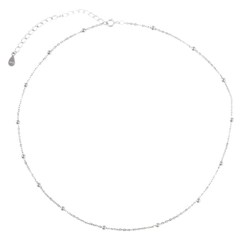 CWZZWS Runde Perlenanhänger Halskette für Frauen Mädchen Weihnachtsschmuck von CWZZWS