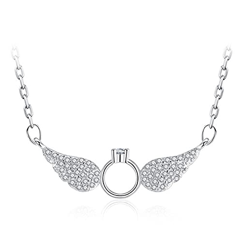 CWZZWS Schmuck Mädchen Kreuz Schlüsselbein Halskette Zirkon Halskette Frauenzubehör 40 + 5 cm von CWZZWS