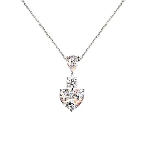 CWZZWS Schnitt 3CT Diamond -Anhänger 100% Moissanit Hochzeit Anhänger Halskette für Frauen Brauthärchen Schmuck Schmuck CWZZWS Schnitt 3CT Diamond -Anhänger 100% Moissanit Hochzeit Anhänger Halskette für Frauen Brauthärchen Schmuck Schmuck von CWZZWS
