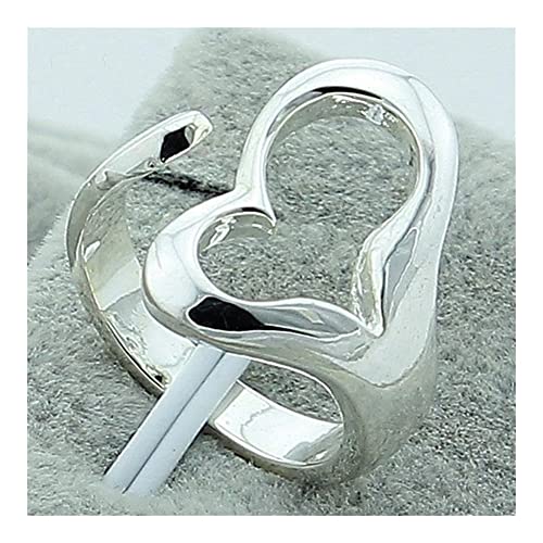 CWZZWS Silberringe 925 Silber Open Ring für Frauen Hochzeit Engagement Schmuck Silberringe für Frauen (Ringgröße: setzbar) von CWZZWS