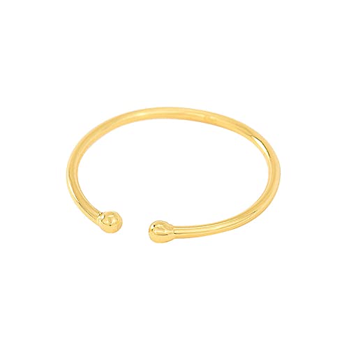 CWZZWS Silberringe für Frauen, Vintage verstellbare Ringe Einfachheit Mode Golden S925 Silber offene Ringe Knöchelfinger Ringe Stapelbare Weihnachtsschmuckgeschenk Eheringe für Damen von CWZZWS