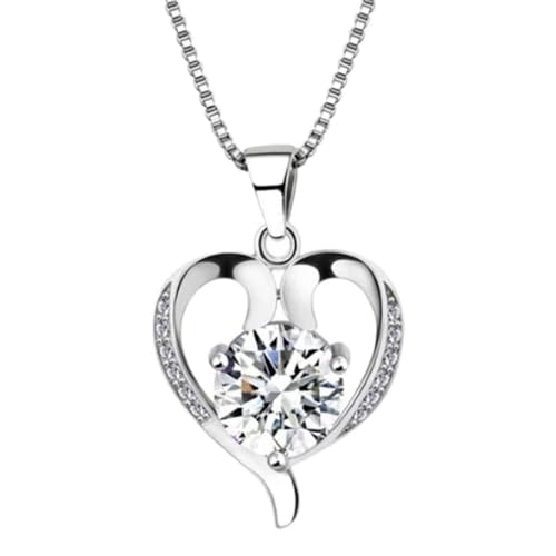 CWZZWS Zelligkeit herzförmige Anhänger Halskette für Frauen Schmuck 925 Edelsteine Amethyst -Schlangekette Kette Frauen Geschenk CWZZWS Zelligkeit herzförmige Anhänger Halskette für Frauen Schmuck 925 Edelsteine Amethyst -Schlangekette Kette Frauen Geschenk von CWZZWS