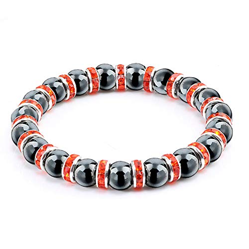 CWZZWS natürliche Hämatitperlen Armbänder Männer No-Magnetic Women Crystal Stone Stretch Armband & Armreifen CWZZWS natürliche Hämatitperlen Armbänder Männer No-Magnetic Women Crystal Stone Stretch Armband & Armreifen von CWZZWS