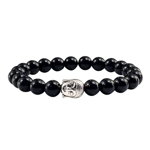 CWZZWS natürliche Vulkansteinarmbänder Buddha Kopf Perlenarmband Frauen Frauen Verwitterung Paare Entfernung von CWZZWS