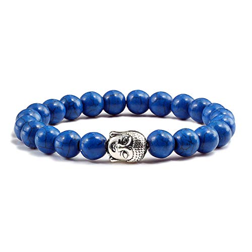 CWZZWS natürliche Vulkansteinarmbänder Buddha Kopf Perlenarmband Frauen Frauen Verwitterung Paare Entfernung von CWZZWS
