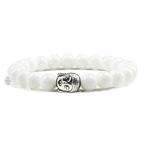 CWZZWS natürliche Vulkansteinarmbänder Buddha Kopf Perlenarmband Frauen Frauen Verwitterung Paare Entfernung von CWZZWS
