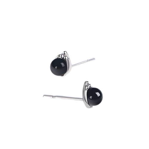 Damenohrringe 925 Runde Ohrringe süße Damen elegante Partyohrringe High-End-Ohrringe von CWZZWS