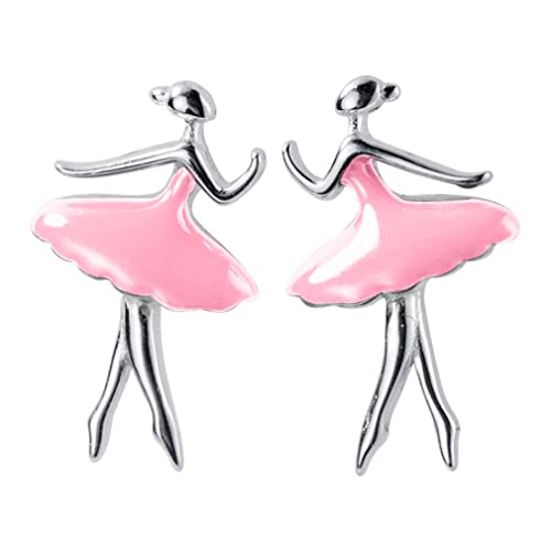 Farbverglaseballet Tänzerin Ohrringe für Frauen Hochzeit Valentinstag Geschenkschmuck Schmuck von CWZZWS