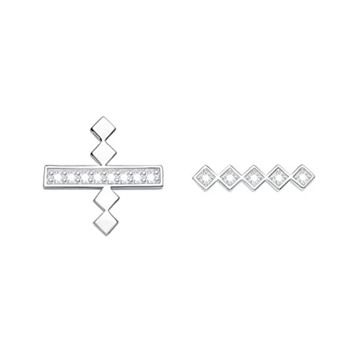 Form Ohrring -Bolzenfarbe weißer Kristall Zirkonstift Ohr für Frauen Fein Schmuck von CWZZWS