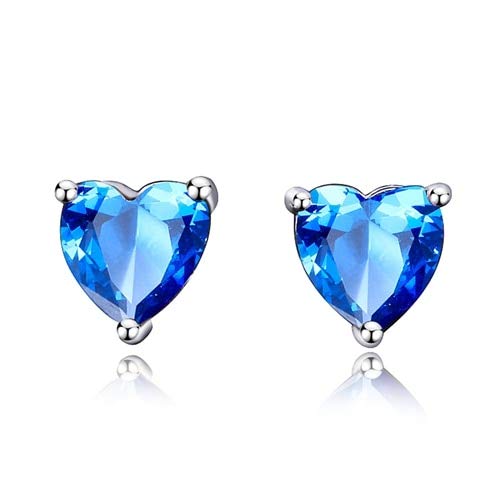 Frauenohrohrringe echt 925 Sterling Silberschmuck Ohrringe mit Stones Hochzeitsfeier Geburtstagsgeschenke für Mädchen von CWZZWS