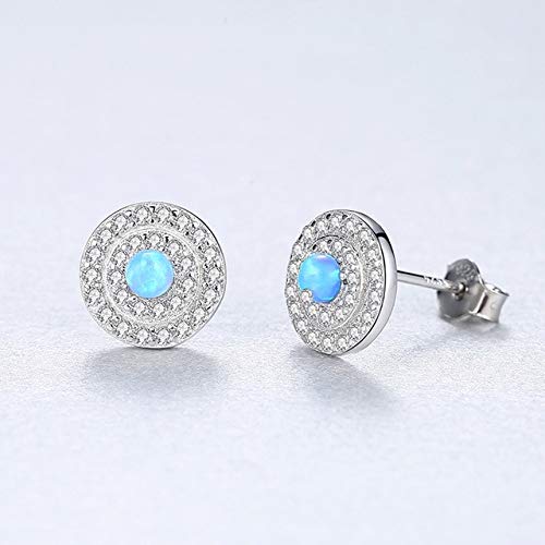 Für Frauen feuern Sie opal runde Form charmante Frauen nach Ohrring -Verlobungsschmuck nach Ohrring von CWZZWS