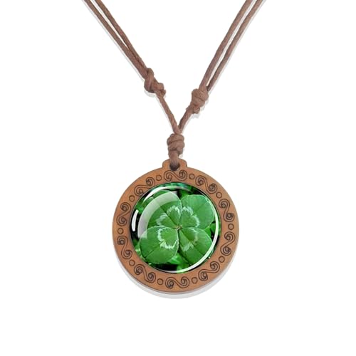 Girl Products 925 Sterling Silver St. Patricks Day Halsketten für Frauen und Männer, Vierblattklee Glas Dome Halskette St. Patrick Day Grüne Halskette, St. Patricks Day Perlen Bulk, grüne Perlen Girl Products 925 Sterling Silver St. Patricks Day Halsketten für Frauen und Männer, Vierblattklee Glas Dome Halskette St. Patrick Day Grüne Halskette, St. Patricks Day Perlen Bulk, grüne Perlen von CWZZWS
