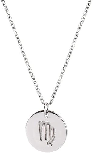 Halskette Sterling Silberkette, Tierkreishoroskop für Frauen, Medaille konstellatiochaitrendy Choker zart Geschenkschmuck ihre Mädchen von CWZZWS