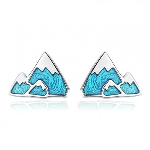 ICEBERG Mountain Stud Ohrringe für Frauen Freundin Schmuck Geschenk von CWZZWS