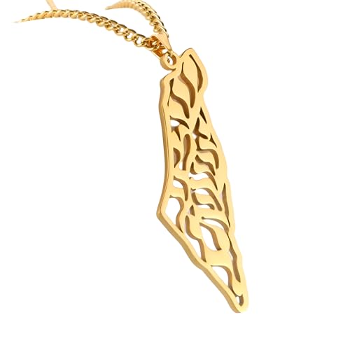 Mädchenprodukte 925 Sterling Silber Palästina Halskette für Männer, Palästina Karten Halskette Anhänger arabisch afrikanische Palästinensische Schmuck, Palästina -Halskette für Frauen, Palästina Mädchenprodukte 925 Sterling Silber Palästina Halskette für Männer, Palästina Karten Halskette Anhänger arabisch afrikanische Palästinensische Schmuck, Palästina -Halskette für Frauen, Palästina von CWZZWS