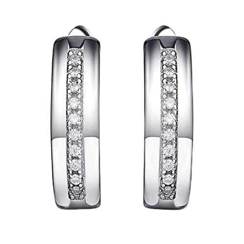 Ohrring Micro Pave Clear Clip Ohrring Frauen Mädchen feinen Schmuck von CWZZWS