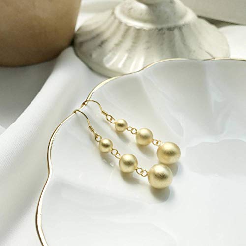 Ohrringe für Frauen, minimalistische wilde übertriebene Straße besiegten Perlenohrringe, Ohrringe, von CWZZWS