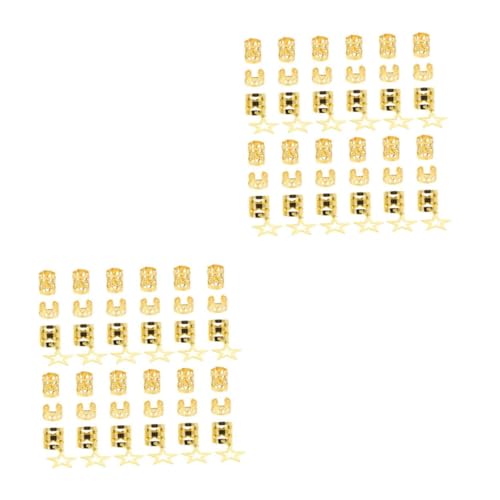 Perücke Dreadlocks Haar Ring Hochzeit Haarzubehör Haar Topper Haare Haarstyling Accessoires Dreadlock Accessoires Geflecht Clips Schmuck für Zöpfe Haarmanschette Metall von CWZZWS