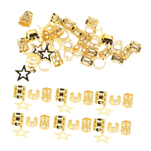 Perücke Dreadlocks Haar Ring Hochzeit Haarzubehör Haar Topper Haare Haarstyling Accessoires Dreadlock Accessoires Geflecht Clips Schmuck für Zöpfe Haarmanschette Metall von CWZZWS