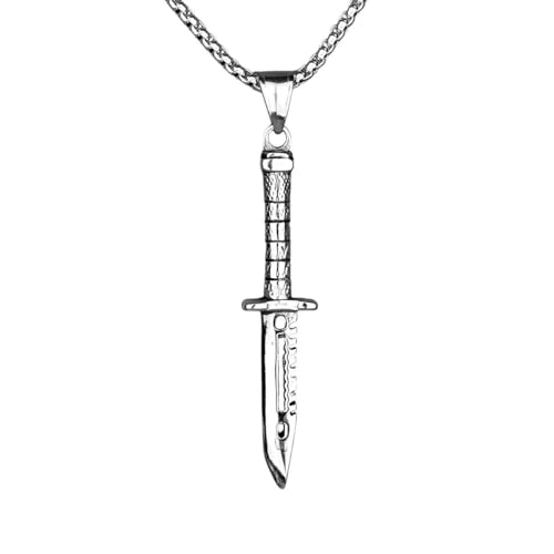 Schmuck Unisex Stainles Stell Dolch Herren Lange Halsketten Anhänger Kette Punk Hip Hop Cool für seinen männlichen Edelstahlschmuck Kreativität Geschenk Mode -Accessoires kreativ für Frauen und Schmuck Unisex Stainles Stell Dolch Herren Lange Halsketten Anhänger Kette Punk Hip Hop Cool für seinen männlichen Edelstahlschmuck Kreativität Geschenk Mode -Accessoires kreativ für Frauen und von CWZZWS