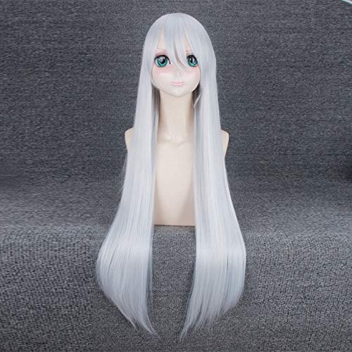 Yorha Cosplay Perücken Nier Automatisch Typ A Nr. 2 A2 Silber/Hellgold Langes Perücken Cosplay Kostüm Hitzebeständige synthetische Haare Frauen Perücken 2 von CWZZWS