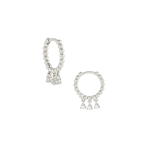 Zirkon -Hoop -Ohrringe Kreis rund Ohrringe für Frauen Ohren von CWZZWS