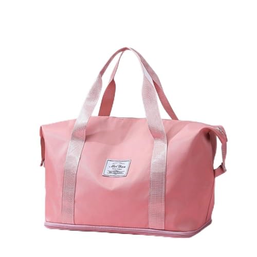 Reisetasche, Sporttasche, Turnbeutel, Schultertasche, Wochenendtasche, Übernachtungstasche für Damen, Pink, modisch von CXDSP