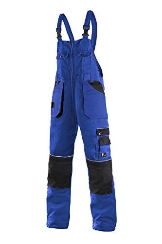 CXS Krystof Herren Arbeitslatzhose mit Kniepolstertaschen - Sehr Stabile Strapazierfähige Arbeitshose mit Hosenträger Gartenhose Bundhose Cargohose Arbeitsoveral von Orion