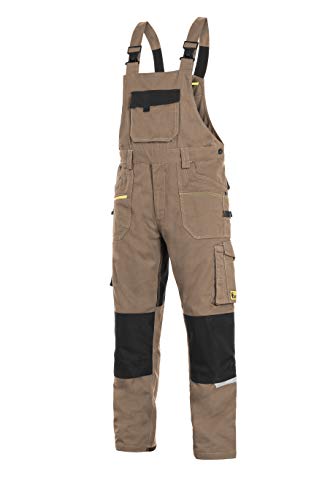 CXS Stretch - Herren Arbeitslatzhose mit Kniepolstertaschen und reflektierende Streifen - Hochwertige, komfortable und atmungsaktive Arbeitsoveralls für Herren mit modernem Schnitt (Größen: 46-64) von CXS