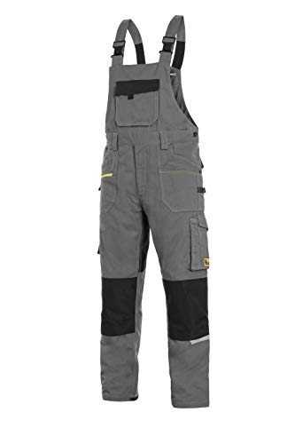 CXS Stretch - Herren Arbeitslatzhose mit Kniepolstertaschen und reflektierende Streifen - Hochwertige, komfortable und atmungsaktive Arbeitsoveralls für Herren mit modernem Schnitt (Größen: 46-64) von CXS