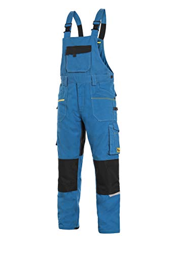 CXS Stretch - Herren Arbeitslatzhose mit Kniepolstertaschen und reflektierende Streifen - Hochwertige, komfortable und atmungsaktive Arbeitsoveralls für Herren mit modernem Schnitt (Größen: 46-64) von CXS