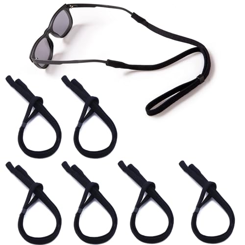 6 Stück Brillenband, Brillenkette,Brillenkette Damen,Brillenband Sport, Brillenband Herren, Brillenband Damen, Brillenbänder, Brillenbügel,Brillenband Kinder, Brillen Band für Sonnenbrille und Brillen von CYBGQP