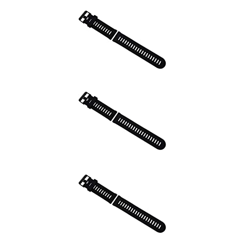 CYBUCH 3 x Ersatzarmband aus weichem Silikon, Armband + Werkzeugset, Schwarz CYBUCH 3 x Ersatzarmband aus weichem Silikon, Armband + Werkzeugset, Schwarz von CYBUCH