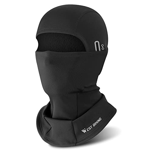 CYCLESPEED Sturmhaube Motorrad Fahrrad Balaclava Winter Skimaske für Herren Damen Gesichtshaube Warm Winddicht Atmungsaktiv für Laufen Outdoor-Aktivitäten Schwarz von CYCLESPEED