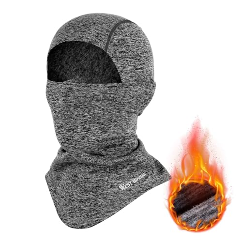 CYCLESPEED Sturmhaube Skimaske Herren Damen Winddichte Atmungsaktiv Warme Gesichtsmaske Sturmmaske Balaclava Winter Maske, Fahrrad Motorrad Thermo Fleece Gesichtshaube von CYCLESPEED