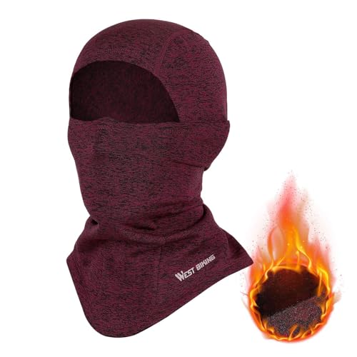 CYCLESPEED Sturmhaube Skimaske Herren Damen Winddichte Atmungsaktiv Warme Gesichtsmaske Sturmmaske Balaclava Winter Maske, Fahrrad Motorrad Thermo Fleece Gesichtshaube von CYCLESPEED