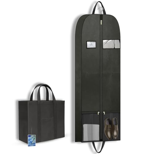 CYD Reise-Kleidersack für Herren, faltbare Anzugtasche, Schwarz, Kleidersack, 152,4 cm, 1 Stück CYD Reise-Kleidersack für Herren, faltbare Anzugtasche, Schwarz, Kleidersack, 152,4 cm, 1 Stück von CYD