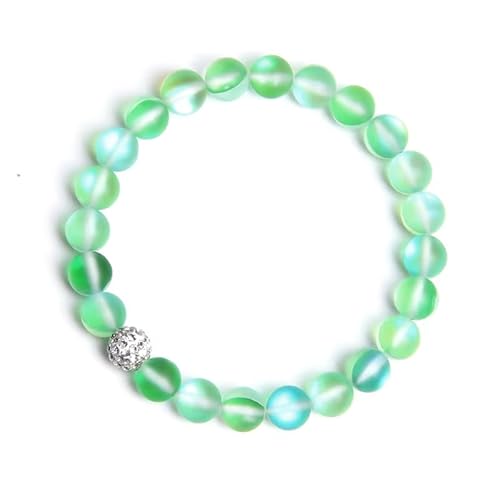 CYDXD Natursteinarmband für Frauen und Mädchen,8mm Naturedelsteinperlen,Elastisch,Verstellbar,Armreifen für Teenager-Mädchen,Freundschaftse,Grün CYDXD Natursteinarmband für Frauen und Mädchen,8mm Naturedelsteinperlen,Elastisch,Verstellbar,Armreifen für Teenager-Mädchen,Freundschaftse,Grün von CYDXD